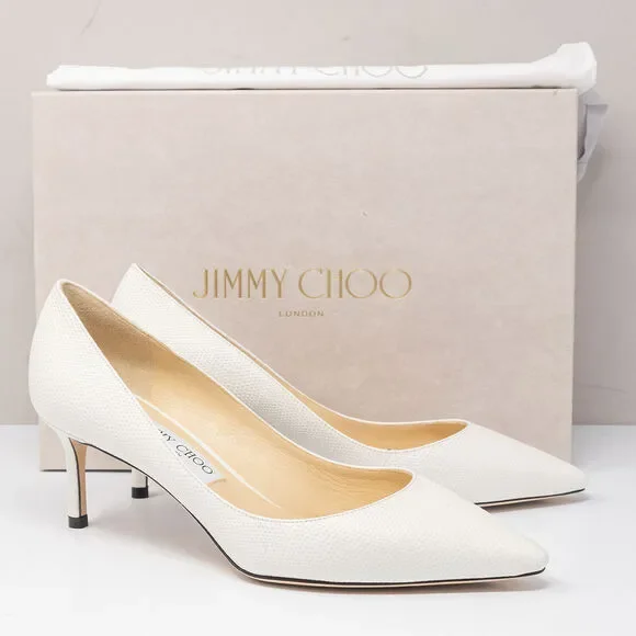 Jimmy Choo White Pointed Heels - Picture 1 of 10